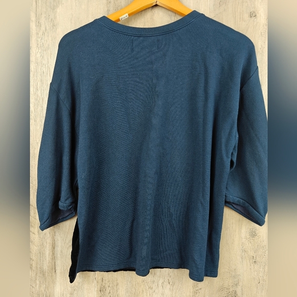 Velvet by Graham & Spencer Berta Velvet Fleece Puff Sleeve Top Size XS - Picture 9 of 9